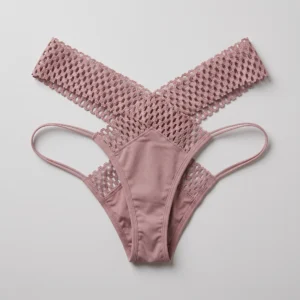 Airlace Dusty Rose Openwork Net Strappy Bikini Panty