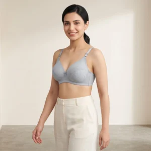 Alternative view of Dilkari Grey Lace Accent Molded Padded Bra