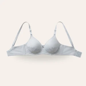 Dilkari Grey Lace Accent Molded Padded Bra