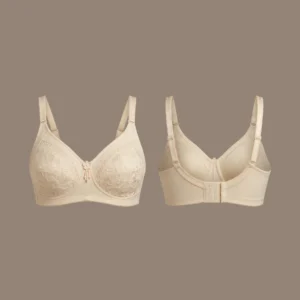 Dilkari Nude Lace Accent Molded Padded Bra