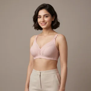 Alternative view of Dusty Rose Ribbed Molded Soft Padded Bra