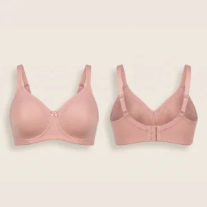 Muse Soft Peach Subtle Embroidered Padded Bra