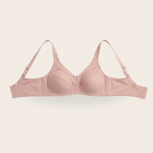 Peach Petal Lace Trim Soft Padded Bra