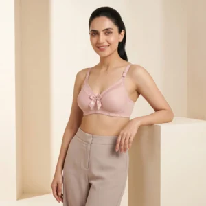 Alternative view of Peach Petal Lace Trim Soft Padded Bra