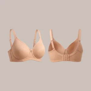 Peachelle Peach Patterned Molded Soft Padded Bra