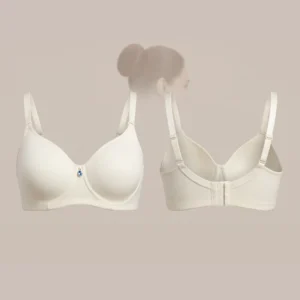 Safarelle Off-White Blue Gem Pendant Molded Padded Bra