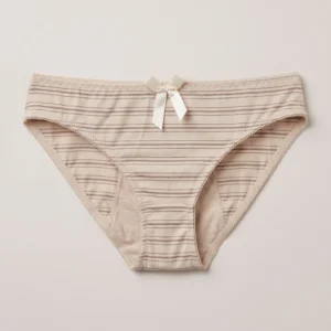 Softly Nude Striped Mesh Bikini Panty