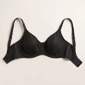 Surmaya Charcoal Grey Textured Underwire Bra