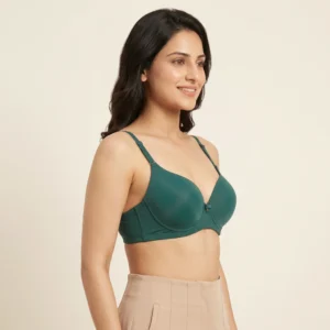 Alternative view of Zumurra Emerald Green Seamless Molded Padded Bra