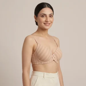 Alternative view of Bloom & Brow Textured Soft Nude Padded Bra