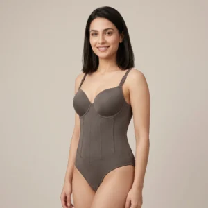 Alternative view of Kamarella Coco Dark Olive Corset Bodysuit Shaper