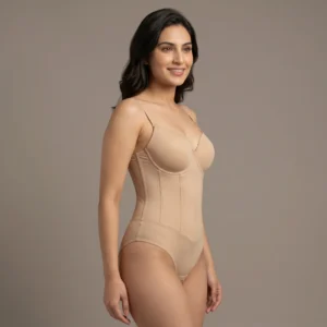 Alternative view of Kamarella Cream Corset Bodysuit Shaper